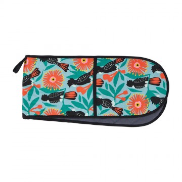 Double Oven Mitt | Black Cockatoos | Cotton
